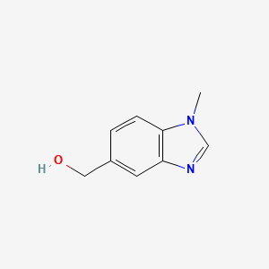 (1-Methyl-1H-benzo[d]imidazol-5-yl)methanol structure, CAS 115576-91-5
