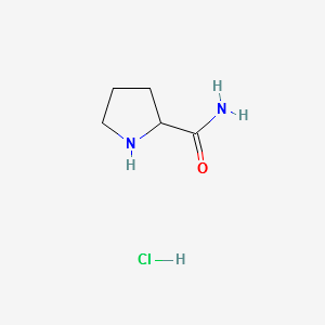DL-Pyrrolidine-2-carboxamide structure, CAS 115630-49-4