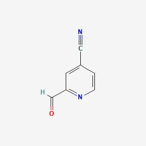 4-Pyridinecarbonitrile,2-formyl-(9CI) structure, CAS 116308-38-4