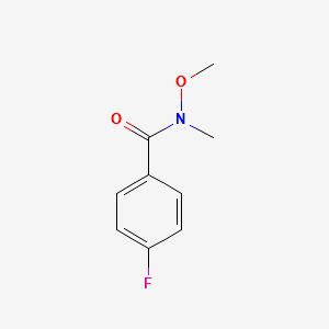 4-Fluoro-N-methoxy-N-methylbenzamide structure, CAS 116332-54-8
