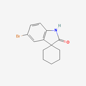 5'-Bromospiro[cyclohexane-1,3'-indol]-2'(1'H)-one structure, CAS 304468-42-6
