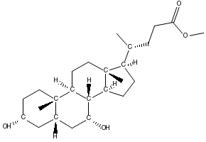 Methylchenodeoxycholate structure, CAS 3057-04-3