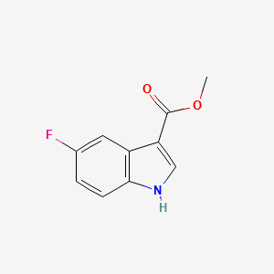 5-Fluoro-1H-indole-3-carboxylicacidmethylester structure, CAS 310886-79-4