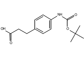 3-(4-Tert-butoxycarbonylamino-phenyl)-propionicacid structure, CAS 149506-05-8
