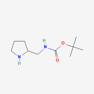 2-(Boc-aminomethyl)pyrrolidine structure, CAS 149649-58-1