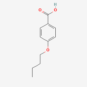 4-N-Butoxybenzoicacid structure, CAS 1498-96-0
