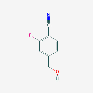 2-Fluoro-4-(hydroxymethyl)benzonitrile structure, CAS 222978-02-1