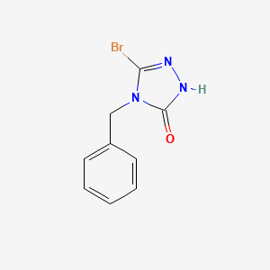 4-Benzyl-3-bromo-2-1,2,4-triazolin-5-one structure, CAS 22354-83-2