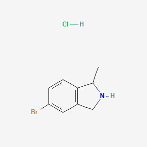 5-Bromo-2,3-dihydro-1-methyl-1H-isoindolehydrochloride structure, CAS 223595-18-4