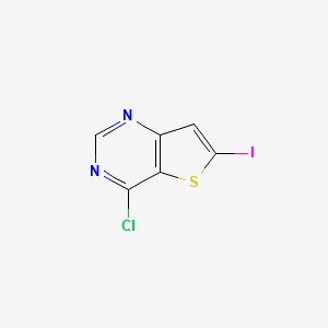 4-Chloro-6-iodothieno[3,2-d]pyrimidine structure, CAS 225382-62-7