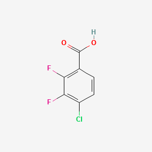 4-Chloro-2,3-difluorobenzoicacid structure, CAS 150444-94-3