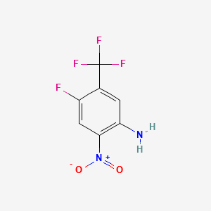 5-Amino-2-fluoro-4-nitrobenzotrifluoride structure, CAS 179062-05-6