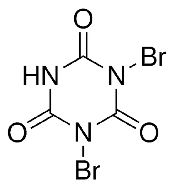Dibromoisocyanuricacid structure, CAS 15114-43-9