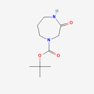 1-Boc-3-Oxo-1,4-diazepane structure, CAS 179686-38-5