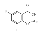 3,5-Difluoro-2-methoxybenzoicacid structure, CAS 180068-67-1