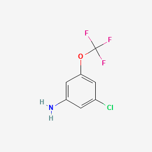 3-Chloro-5-(trifluoromethoxy)aniline structure, CAS 151276-13-0