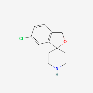 6-Chloro-3H-spiro[isobenzofuran-1,4'-piperidine] structure, CAS 180160-93-4