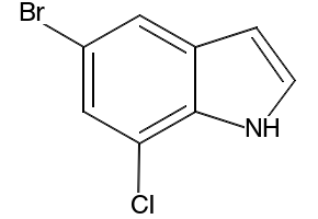 5-Bromo-7-chloro-1H-indole structure, CAS 180623-89-6