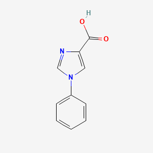 1-Phenyl-1H-imidazole-4-carboxylicacid structure, CAS 18075-64-4
