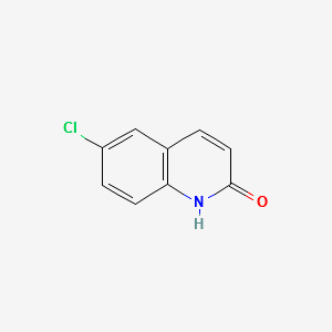 6-Chloro-2-hydroxyquinoline structure, CAS 1810-67-9