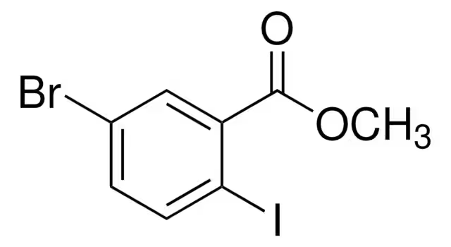 Methyl5-bromo-2-iodobenzoate structure, CAS 181765-86-6
