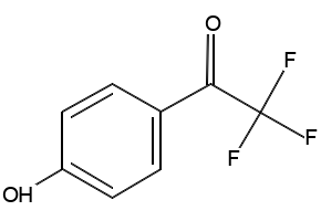 2,2,2-Trifluoro-1-(4-hydroxyphenyl)ethanone structure, CAS 1823-63-8