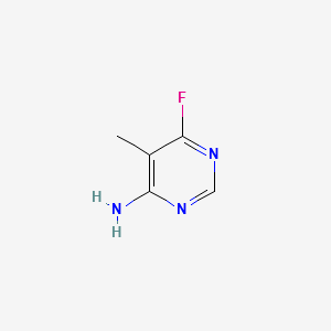 4-Amino-6-fluoro-5-Methylpyrimidine structure, CAS 18260-69-0