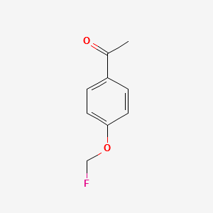 1-[4-(Fluoromethoxy)phenyl]ethanone structure, CAS 182678-46-2