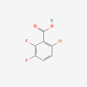 2,3-Difluoro-6-bromobenzoicacid structure, CAS 183065-72-7
