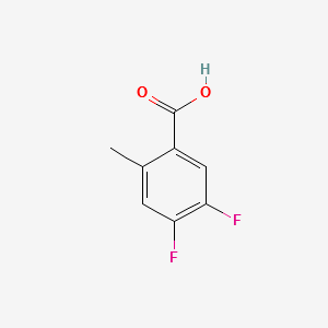 4,5-Difluoro-2-methylbenzoicacid structure, CAS 183237-86-7