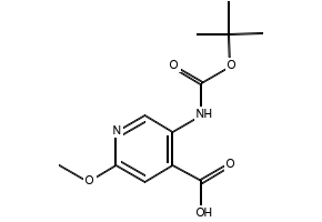 5-(Tert-Butoxycarbonyl)-2-methoxyisonicotinicacid structure, CAS 183741-86-8