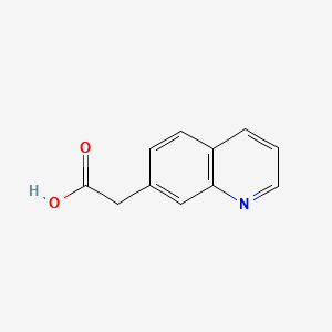 2-(Quinolin-7-yl)aceticacid structure, CAS 152149-07-0