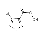 4-Bromo-1,2,5-thiadiazole-3-carboxylicacidmethylester structure, CAS 152300-56-6