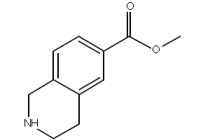 Methyl1,2,3,4-tetrahydroisoquinoline-6-carboxylate structure, CAS 185057-00-5