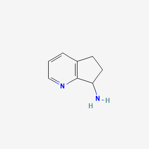 6,7-Dihydro-5H-cyclopenta[b]pyridin-7-amine structure, CAS 185122-75-2