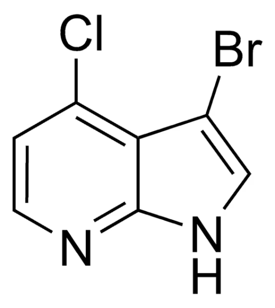 4-Chloro-3-nitro-1H-pyrrolo[2,3-b]pyridine structure, CAS 18519-53-6