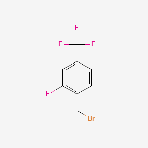 2-Fluoro-4-(trifluoromethyl)benzylbromide structure, CAS 239087-07-1