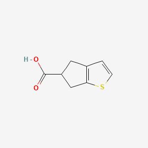 5,6-Dihydro-4H-cyclopenta(b)thiophene-5-carboxylicacid structure, CAS 185515-12-2
