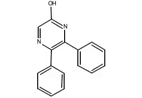 5,6-Diphenylpyrazin-2-ol structure, CAS 18591-57-6