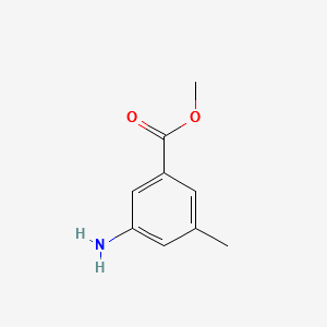Methyl3-amino-5-methylbenzoate structure, CAS 18595-15-8