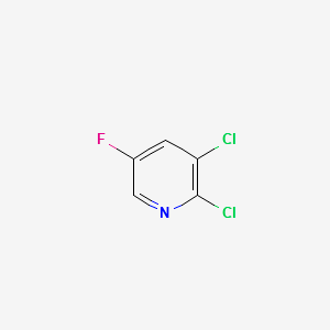 2,3-dichloro-5-fluoropyridine structure, CAS 185985-40-4