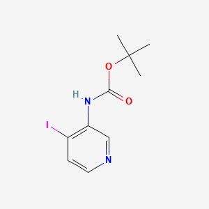 N-tert-Butoxycarbonyl-3-amino-4-iodo-pyridine structure, CAS 154048-89-2