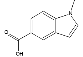1-Methyl-1H-indole-5-carboxylicacid structure, CAS 186129-25-9