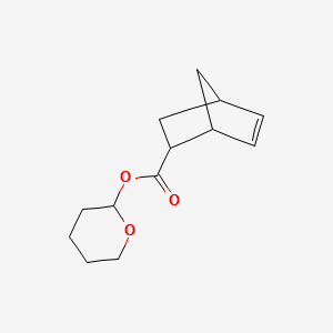 2-Tetrahydropyranyl-5-norbornen-2-carboxylate structure, CAS 154924-11-5