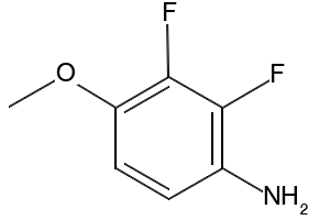 2,3-Difluoro-4-methoxyaniline structure, CAS 155020-51-2