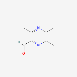 3,5,6-TriMethylpyrazine-2-carbaldehyde structure, CAS 186534-02-1