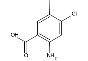 2-Amino-4-chloro-5-methylbenzoicacid structure, CAS 155184-81-9