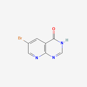 6-Bromopyrido[2,3-d]pyrimidin-4[1H]-one structure, CAS 155690-79-2