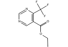 Ethyl4-(trifluoromethyl)pyrimidine-5-carboxylate structure, CAS 187035-81-0