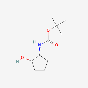 Tert-butylcis-N-(2-hydroxycyclopentyl)carbamate structure, CAS 155837-16-4